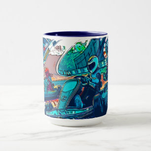 Caneca Vamos Race! - Go Kart Racers
