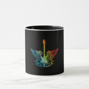 Caneca Vamos Rock Legend Rock and Roll Music Guitar