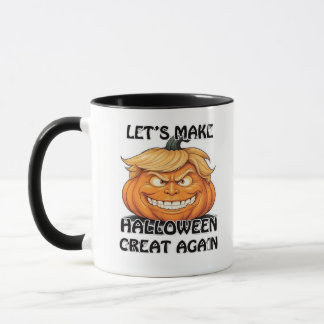 Caneca Vamos Torne o Excelente do Halloween novamente clá