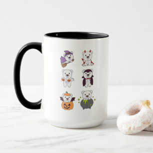 Caneca Vampiro do Diabo Polar Bear Halloween