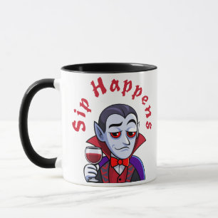 Caneca Vampiro Elegante – Um Golinho Acontece
