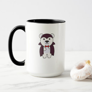 Caneca Vampiros do Diabo Justo do Urso Polar Halloween