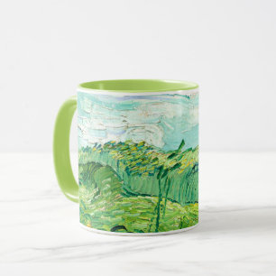 Caneca Van Gogh - Campos de Trigo Verde, Auvers