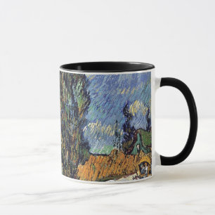 Caneca Van Gogh - Estrada com Ciprestes