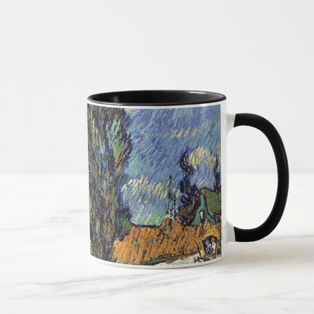 Caneca Van Gogh - Estrada com Ciprestes (Direita)