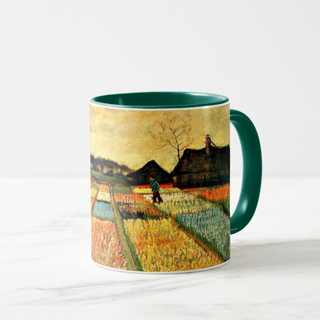 Caneca Van Gogh - Flower Beds na Holanda (Frente Esquerda)