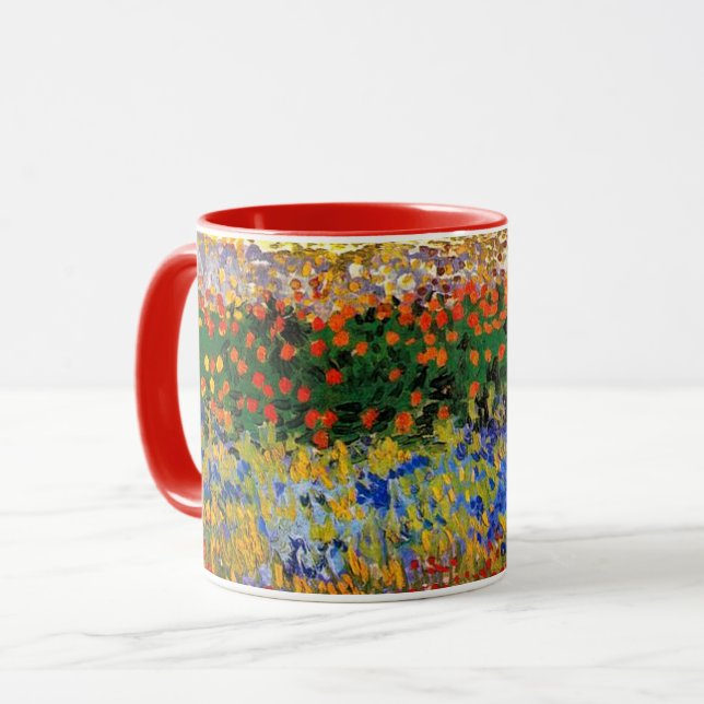 Caneca Van Gogh - Flower Garden (Frente Esquerda)