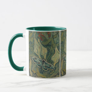 Caneca Van Gogh Grande Mariposa Pavão Vintage Arte da Nat