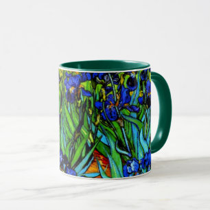 Caneca Van Gogh - Irises, pintura de arte