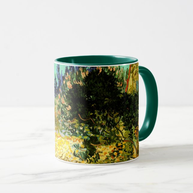 Caneca Van Gogh - Jardim Flor (Frente Esquerda)