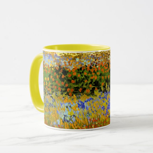 Caneca Van Gogh - Jardim Flor (Frente Esquerda)