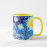 Caneca Van Gogh Starry Night Fine Art<br><div class="desc">Starry Night, belas artes de Vincent van Gogh.</div>