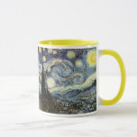 Caneca Van Gogh Starry Night Fine Art<br><div class="desc">Starry Night,  belas artes de Vincent van Gogh.</div>