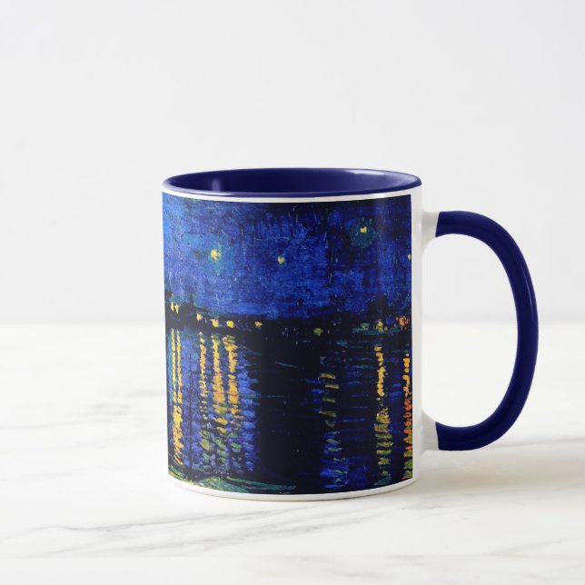 Caneca Van Gogh Starry Night Over Rhone (F474) Fine Art (Direita)