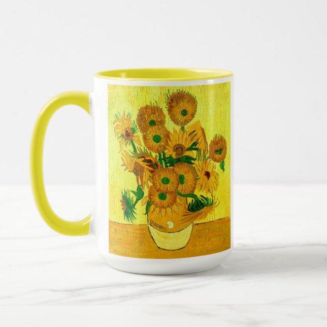 Caneca Van Gogh Sunflower (Esquerda)