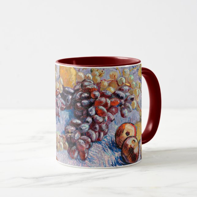 Caneca Van Gogh - Uvas, Limões, Peras e Maçãs, (Frente Esquerda)
