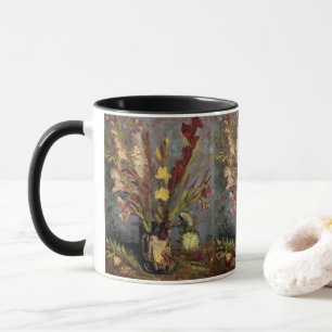 Caneca Van Gogh Vase com Gladioli, Vintage Fine Art