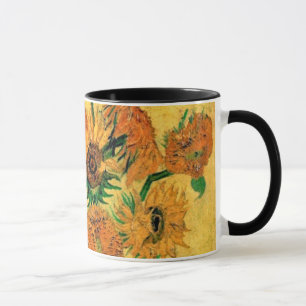 Caneca Van Gogh - Vaso De Vida Estável Com Quinze Girassó