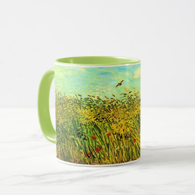 Caneca Van Gogh, Wheat Field with a Lark, (Frente Esquerda)