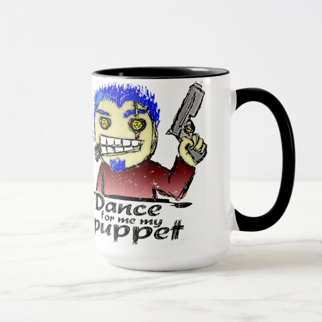 Caneca Vândalo de fumo do charuto com uma arma (Direita)
