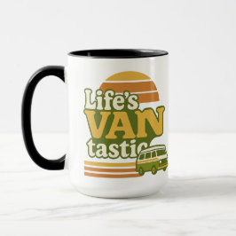 Caneca VANtastic Retro 70s Van Graphic da vida