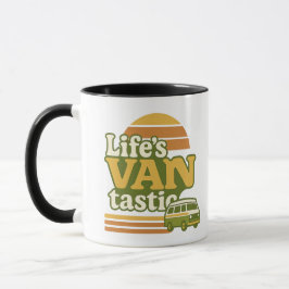 Caneca VANtastic Retro 70s Van Graphic da vida