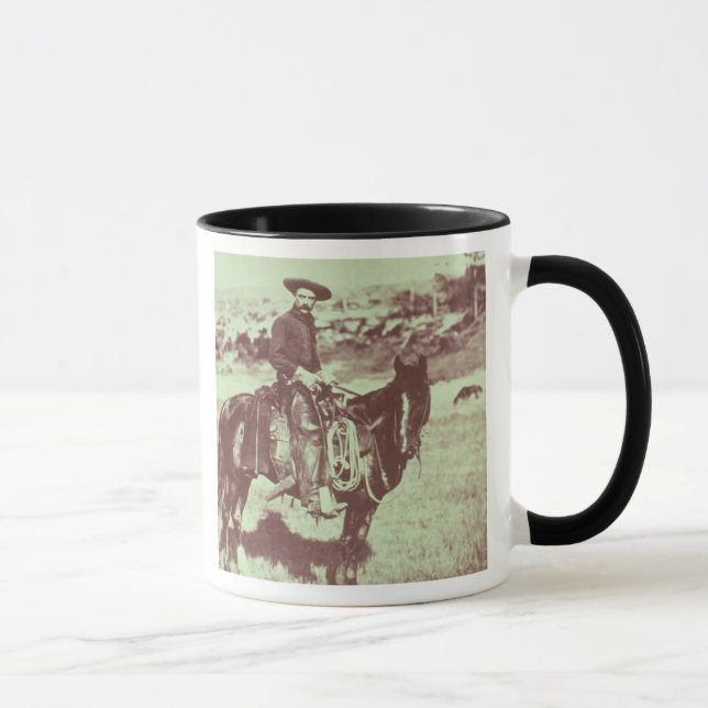 Caneca Vaqueiro de Montana, c.1880 (foto de b/w) (Direita)