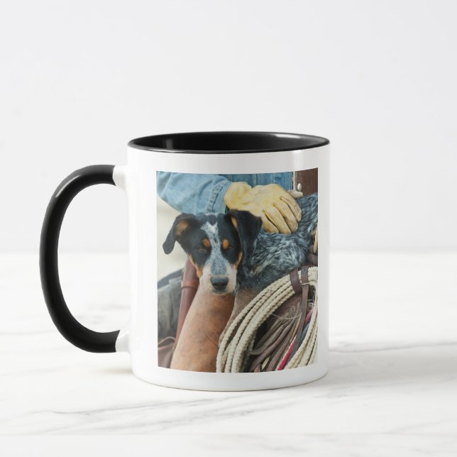 Caneca Vaqueiro e cão no cavalo (Esquerda)