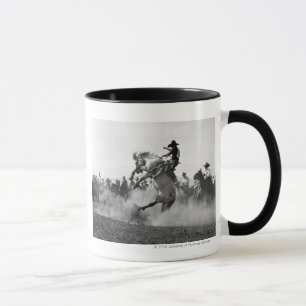 Caneca Vaqueiro em um bronco bucking