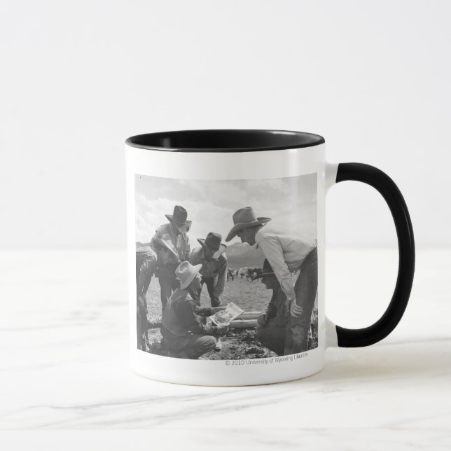 Caneca Vaqueiros que olham um compartimento (Direita)