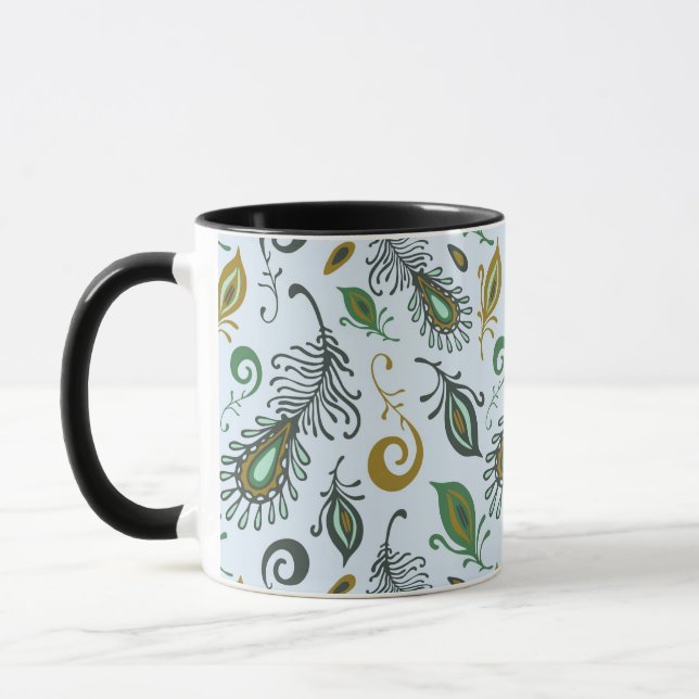 Caneca Várias penas coloridas (Esquerda)