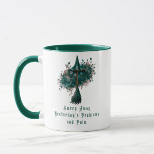 Caneca Varrer os problemas de ontem e dar dor no Dia das 