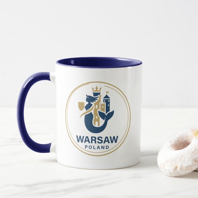 Caneca Varsóvia Polônia Europa (Com Donut)