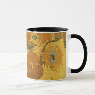 Caneca Vase com 15 Girassóis por Vincent van Gogh