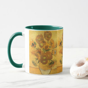 Caneca Vase com 15 Sunflower de Vincent van Gogh