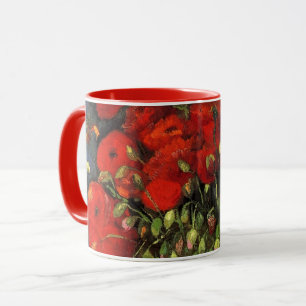 Caneca Vase com papagaios vermelhos por Vincent van Gogh
