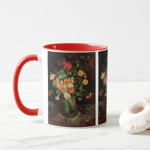 Caneca Vase com Zinnias e Geraniums, Vincent van Gogh