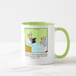 Caneca Vasectomia/Presente de Humor de Golfe