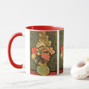 Caneca Vaso com Malvas Rosa por Vincent van Gogh