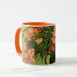 Caneca Vaso com Oleandros e Livros de Vincent van Gogh