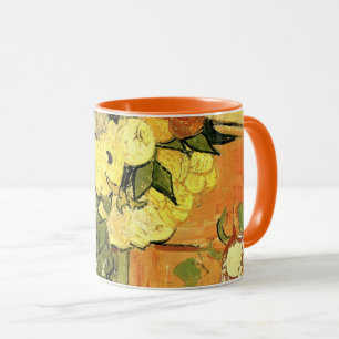 Caneca Vaso Japonês, Rosas, Anêmonas por Vincent van Gogh