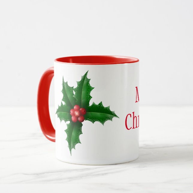 Caneca Vassoura-de-Natal (Frente Esquerda)