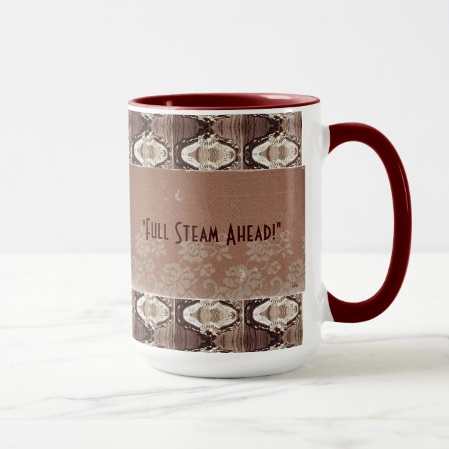 Caneca Vassoura Steampunk & Lace Foto Comemorativa (Direita)