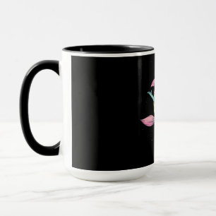 Caneca Vassoura Voadora de Bruxa Design de Halloween