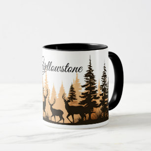 Caneca Veado De Café Mug-Yellowstone