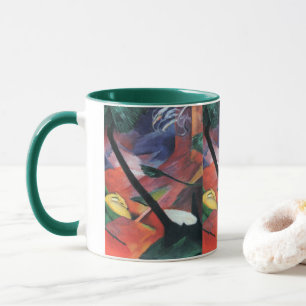 Caneca Veado na Floresta II por Franz Marc; Reh im Walde