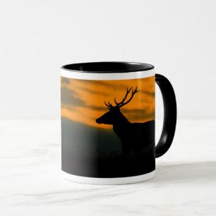Caneca Veado Vermelho ao Amanhecer