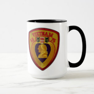 Caneca veados de coração púrpura da força aérea do e