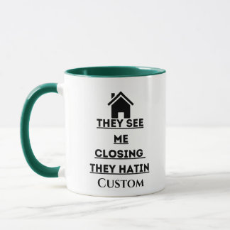 Caneca Veem-me a fechar o agente imobiliário duas vezes