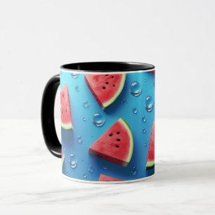 Caneca Vegan Cartoon Frutas Fatia de Melancia Cuta